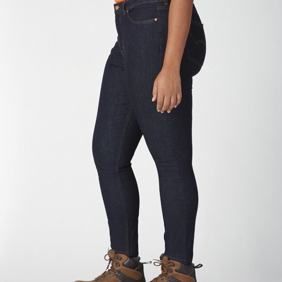 Dickies Dark Wash Jeans Perfect Shape 24 Reg Plus - Picture 2 of 8